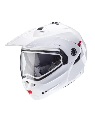 CABERG KASK SZCZĘKOWY FLIP-UP ENDURO MODEL TOURMAX X KOLOR BIAŁY POŁYSK ROZMIAR S (PINLOCK W ZESTAWIE)