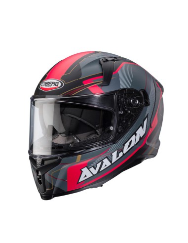 CABERG KASK INTEGRALNY AVALON X OPTIC KOLOR CZARNY MAT/SZARY/CZERWONY ROZMIAR S