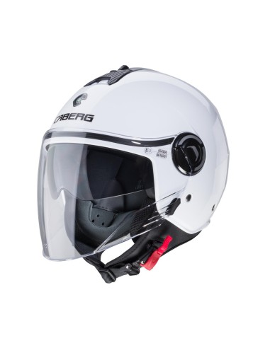 CABERG KASK OTWARTY JET Z BLENDĄ MODEL RIVIERA V4X KOLOR BIAŁY POŁYSK ROZMIAR XS