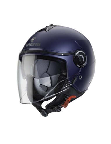 CABERG KASK OTWARTY JET Z BLENDĄ MODEL RIVIERA V4X KOLOR NIEBIESKI MAT - YAMAHA ROZMIAR XS