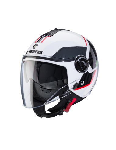 CABERG KASK OTWARTY JET Z BLENDĄ MODEL RIVIERA V4X GEO KOLOR ITALIA ROZMIAR S