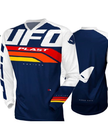 UFO KOSZULKA HORIZON JERSEY CROSS KOLOR NIEBIESKI BIAŁY ROZMIAR XL - KOLEKCJA 2024