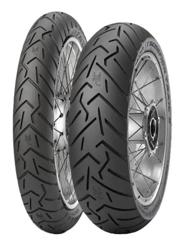 PIRELLI KOMPLET OPON (2526500/24) 110/80R19 SCORPION TRAIL II 59V TL M/C PRZÓD DOT 2024 + (2527100/23) 150/70R17 SCORPION TRAIL