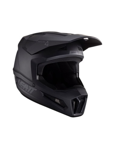 LEATT NOWOŚĆ KASK MOTO 2.5 V24 HELMET STEALTH KOLOR CZARNY ROZMIAR L (59-60 cm)