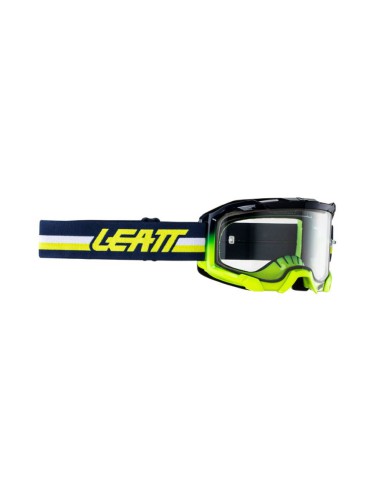 LEATT NOWOŚĆ GOGLE VELOCITY 4.5 GOGGLE BLUE CLEAR 83% - KOLOR GRANATOWY/ŻÓŁTY/BIAŁY SZYBKA PRZEŹROCZYSTA