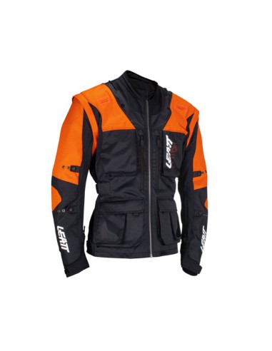 LEATT NOWOŚĆ KURTKA MOTO 5.5 ENDURO JACKET ORANGE KOLOR CZARNY/POMARAŃCZOWY ROZMIAR S