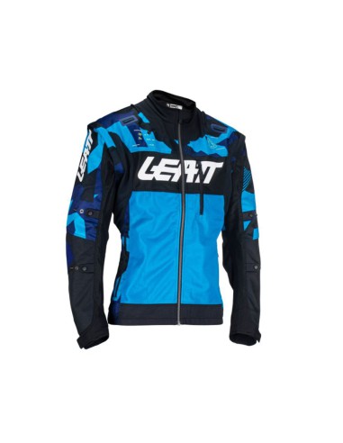 LEATT NOWOŚĆ KURTKA MOTO 4.5 X-FLOW JACKET BLUE KOLOR GRANATOWY/NIEBIESKI ROZMIAR M