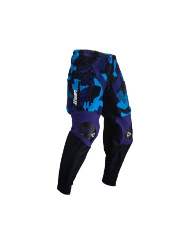 LEATT NOWOŚĆ SPODNIE MOTO 4.5 ENDURO PANTS BLUE KOLOR CZARNY/GRANATOWY/NIEBIESKI/CAMO ROZMIAR L