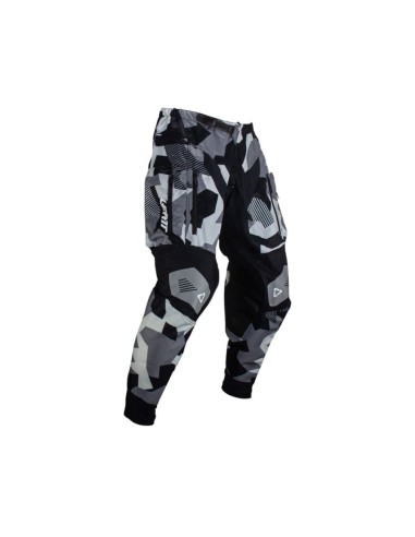 LEATT NOWOŚĆ SPODNIE MOTO 4.5 ENDURO PANTS FORGE KOLOR CZARNY/SZARY/CAMO ROZMIAR L