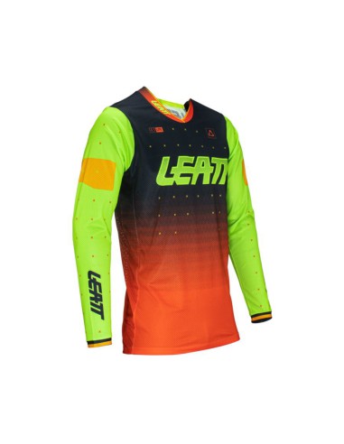 LEATT NOWOŚĆ KOSZULKA MOTO 4.5 LITE JERSEY CITRUS KOLOR CZARNY/POMARAŃCZOWY/ŻÓŁTY FLUO ROZMIAR XL