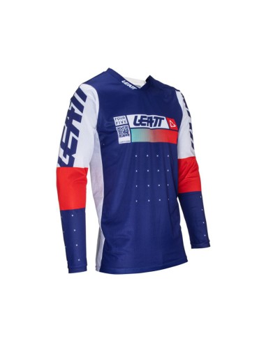 LEATT NOWOŚĆ KOSZULKA MOTO 4.5 LITE JERSEY ROYAL KOLOR GRANATOWY/BIAŁY/CZERWONY ROZMIAR L