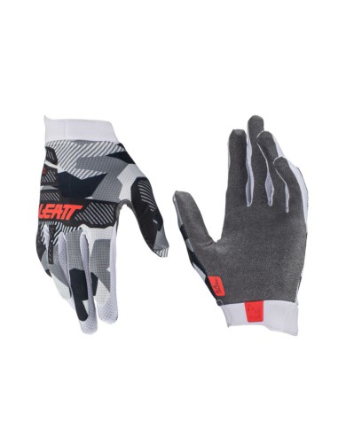 LEATT NOWOŚĆ RĘKAWICE MOTO 1.5 GRIPR GLOVE FORGE KOLOR CZARNY/SZARY/BIAŁY ROZMIAR S