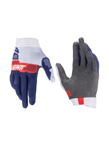 LEATT NOWOŚĆ RĘKAWICE MOTO 1.5 GRIPR GLOVE ROYAL KOLOR GRANATOWY/CZERWONY/BIAŁY ROZMIAR S