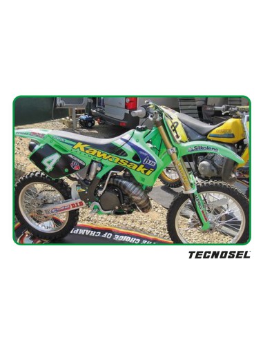 BLACKBIRD KOMPLET NAKLEJEK (OKLEIN) KAWASAKI KX 125/250 '94-'98 REPLICA TEAM KAWASAKI 1998