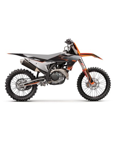 BLACKBIRD KOMPLET NAKLEJEK (OKLEIN) KTM SX/SX-F '23, EXC/EXC-F '24 MAT BLACK KTM