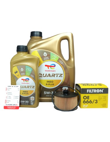 Filtr + olej Nissan Qashqai III Townstar 1.3 Dig-T