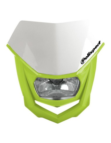 POLISPORT PROMOCJA LAMPA PRZEDNIA MODEL HALO (ŻARÓWKA HALOGENOWA) KOLOR BIAŁY/FLUO