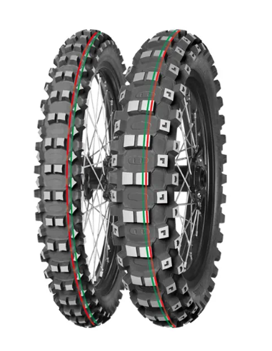 MITAS OPONA 70/100-17 TERRA FORCE-MX MH 40M (CZERWONO-ZIELONY PASEK) TT PRZÓD DOT 2023 (DOT:XMDT/XODT) (460066)