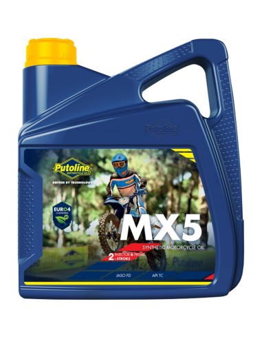 PUTOLINE 2T OLEJ DO MIESZANKI 100% SYNTETYK MX 5 4L (AKC)