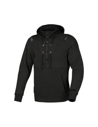 MACNA WYPRZEDAŻ KURTKA (MESH) Z KAPTUREM BYRON MOTORCYCLE HOODIE BLACK KOLOR CZARNY ROZMIAR M