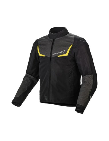 MACNA WYPRZEDAŻ KURTKA DURAGO NIGHT EYE MOTORCYCLE JACKET BLACK/FLUO YELLOW KOLOR CZARNY/ŻÓŁTY FLUO ROZMIAR L