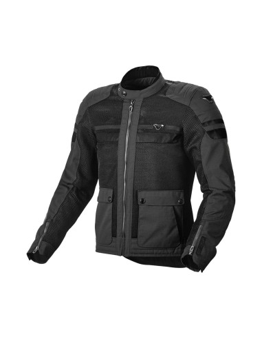 MACNA WYPRZEDAŻ KURTKA (MESH) FLUENT MOTORCYCLE JACKET BLACK KOLOR CZARNY ROZMIAR L