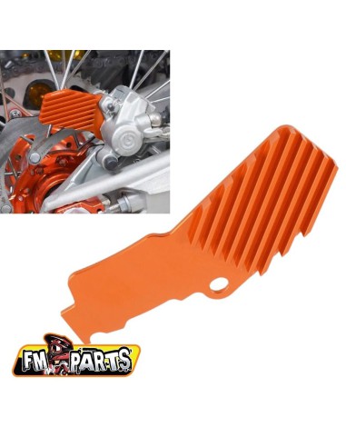 FM-PARTS RADIATOR (CHŁODNICA) TYLNEGO ZACISKU KTM '08-'22 HUSQVARNA '08-'22 KOLOR POMARAŃCZOWY