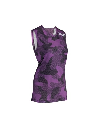 LEATT NOWOŚĆ KOSZULKA ROWEROWA BEZ RĘKAWÓW (DAMSKA) MTB ALLMTN 2.0 WOMEN TANKTOP PURPLE KOLOR FIOLETOWY/CZARNY ROZMIAR M