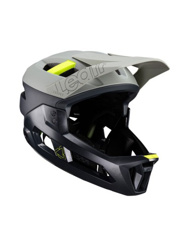 LEATT NOWOŚĆ KASK ROWEROWY MTB ENDURO 3.0 (WYPINANA SZCZĘKA/KASK 3W1) V24 GRANITE KOLOR CZARNY/SZARY ROZMIAR L (59-63 cm)