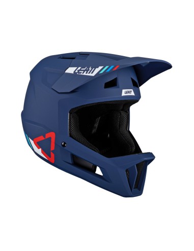 LEATT NOWOŚĆ KASK ROWEROWY MTB GRAVITY 1.0 V24 HELMET BLUE KOLOR GRANATOWY ROZMIAR XL (61-62 cm)