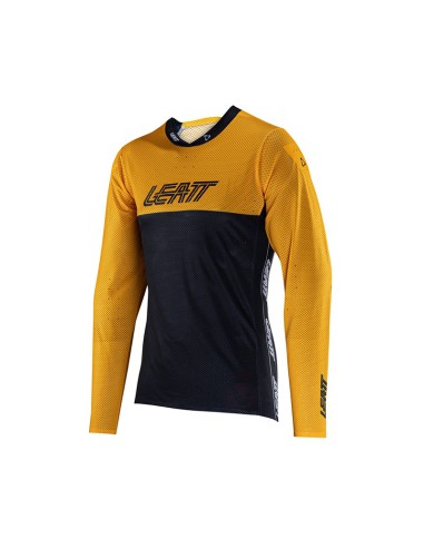 LEATT NOWOŚĆ KOSZULKA ROWEROWA MTB GRAVITY 4.0 JERSEY GOLD KOLOR ZŁOTY/CZARNY ROZMIAR M