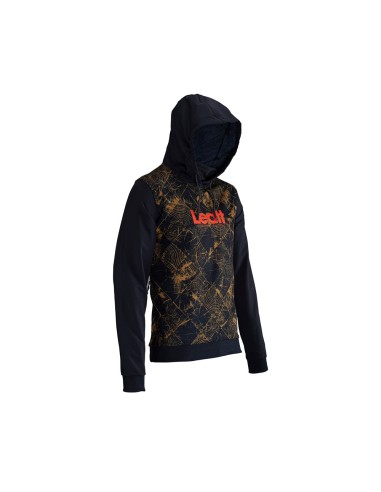 LEATT NOWOŚĆ BLUZA ROWEROWA MTB GRAVITY 3.0 HOODIE TIMBER KOLOR BRĄZOWY/CZARNY ROZMIAR M