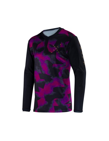 LEATT NOWOŚĆ KOSZULKA ROWEROWA MTB GRAVITY 3.0 JERSEY PURPLE KOLOR FIOLETOWY/CZARNY ROZMIAR M