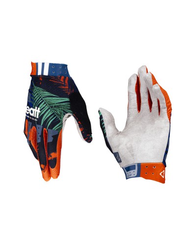 LEATT NOWOŚĆ RĘKAWICE ROWEROWE MTB 3.0 X-FLOW GLOVE JUNGLE KOLOR GRANATOWY/CZERWONY ROZMIAR XL