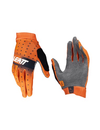 LEATT NOWOŚĆ RĘKAWICE ROWEROWE MTB 1.0 GRIPR GLOVE GLOW KOLOR CZERWONY ROZMIAR S