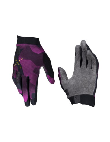 LEATT NOWOŚĆ RĘKAWICE ROWEROWE MTB 1.0 GRIPR GLOVE PURPLE KOLOR FIOLETOWY/CZARNY ROZMIAR M