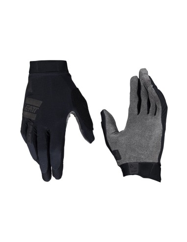 LEATT NOWOŚĆ RĘKAWICE ROWEROWE MTB 1.0 GRIPR GLOVE STEALTH KOLOR CZARNY ROZMIAR S