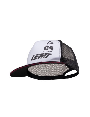 LEATT NOWOŚĆ CZAPKA Z DASZKIEM CAP TRUCKER BLACK/WHITE KOLOR CZARNY/BIAŁY ROZMIAR S-XL (CASUAL)