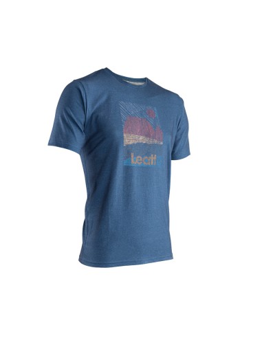 LEATT NOWOŚĆ KOSZULKA CORE T-SHIRT DENIM KOLOR NIEBIESKI ROZMIAR L (CASUAL)