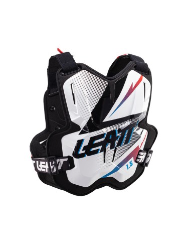 LEATT NOWOŚĆ OSŁONA KLATKI PIERSIOWEJ (BUZER) CHEST PROTECTOR 1.5 TORQUE BLACK/WHITE KOLOR CZARNY/BIAŁY ROZMIAR UNIWERSALNY