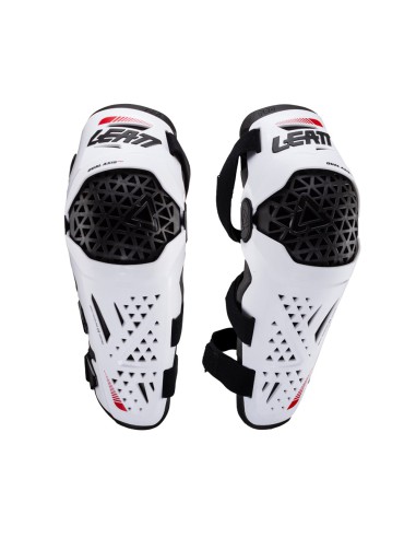 LEATT NOWOŚĆ NAKOLANNIKI OCHRANIACZE KOLAN DUAL AXIS PRO KNEE AND SHIN GUARD WHITE KOLOR BIAŁY/CZARNY ROZMIAR S/M