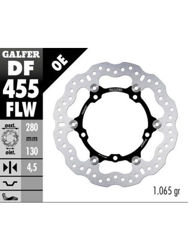 GALFER TARCZA HAMULCOWA PRZÓD YAMAHA MT 07 (ABS) '14-'20 TRACER GT '16- SRX 700 '15- XTZ 700 TENERE '19-23 (WAVE FLOATING)