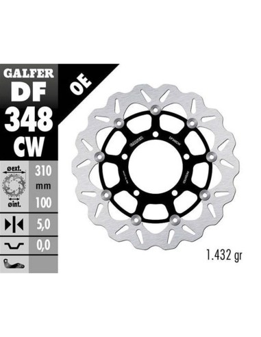 GALFER TARCZA HAMULCOWA PRZÓD SUZUKI GSX-R 600 '06-'07 GSX-R 750 '06-'07 GSX-R 1000 '05-'08 M 109R BOULEVARD VZR 1800 INTRUDER