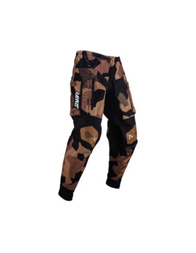 LEATT NOWOŚĆ SPODNIE MOTO 4.5 ENDURO PANTS STONE KOLOR CZARNY/BRĄZOWY/CAMO ROZMIAR XXL