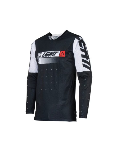 LEATT NOWOŚĆ KOSZULKA MOTO 4.5 LITE JERSEY BLACK KOLOR CZARNY/BIAŁY ROZMIAR S