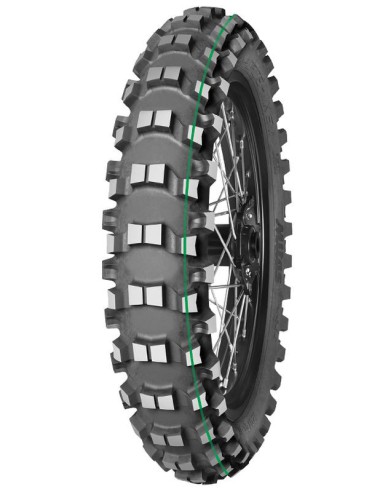 MITAS OPONA 100/90-19 TERRA FORCE MX-SM 57M TT SUPER LIGHT (ZIELONY PASEK) TYŁ DOT 37-38/2022 (26650) WYCOFANE