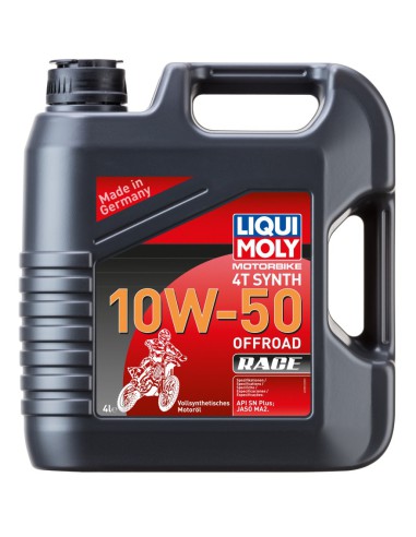 LIQUI MOLY OLEJ SILNIKOWY MOTORBIKE 4T SYNTETYCZNY 10W50 OFFROAD RACE 4L (4)