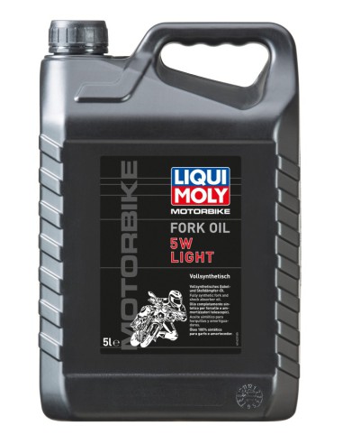 LIQUI MOLY OLEJ DO TELESKOPÓW/ AMORTYZATORÓW/ZAWIESZENIA MOTORBIKE FORK OIL 5W LIGHT 5L (4)