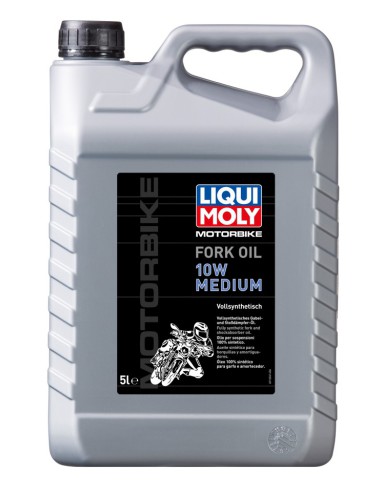 LIQUI MOLY OLEJ DO TELESKOPÓW/ AMORTYZATORÓW/ZAWIESZENIA MOTORBIKE FORK OIL 10W MEDIUM 5L (4)