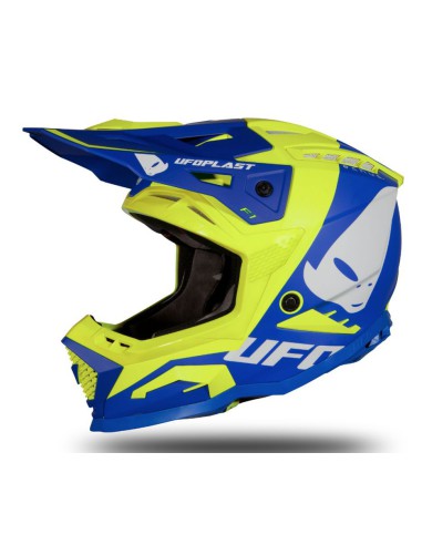 UFO KASK ECHUS CROSS KOLOR NIEBIESKI/ŻÓŁTY FLUO ROZMIAR S ( ECE 22R06 ) - KOLEKCJA 2024